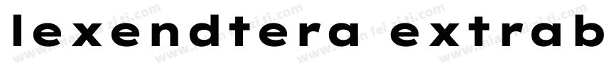lexendtera extrabold字体转换